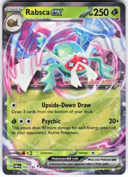 Rabsca ex 025/182 Pokemon SV10: Destined Rivals Holo Double Rare NM - Image 1