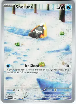 Snorunt - 188/182 Pokemon SV04: Paradox Rift Holo Illustration Rare MP - Image 1