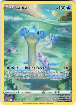 Lapras GG05/GG70 Pokemon Crown Zenith: Galarian Gallery Holo Ultra Rare LP - Image 1