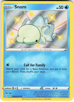 Snom SV033/SV122 Pokemon Shining Fates: Shiny Vault Holo Shiny Holo Rare NM - Image 1