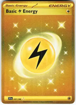 Basic Lightning Energy - 257/198 Pokemon Scarlet & Violet Base Holo Hyper LP - Image 1