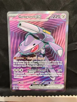 Pokemon TCG Genesect EX 161/86 Black Bolt Ultra Rare Holo Card S&V - Image 1