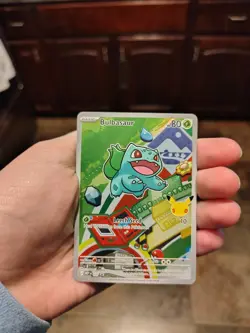 Pokemon Bulbasaur 037 First Partner Illustration Full Art Holo Promo - Image 1