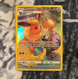 Pokemon TCG Flareon TG01/TG30 Swsh09 Brilliant Stars Holo 110 HP English - Image 1