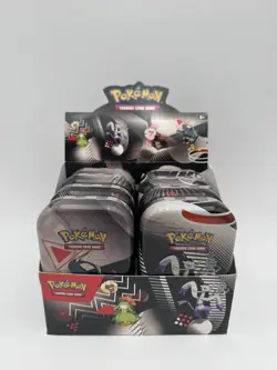 Pokemon Black Bolt & White Flare Unova Mini Tin Display (8 Tins Total) No Packs - Image 1