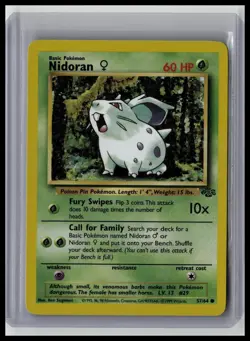 Nidoran F - Jungle 57/64 Common Non-Holo Pokemon TCG - Image 1