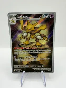 Pokemon TCG Alakazam 9/25 MEP: Mega Evolution Black Star Promo NM - Image 1