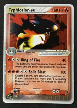 Typhlosion ex 99/100 Sandstorm Holo Pokemon MJ - Image 1