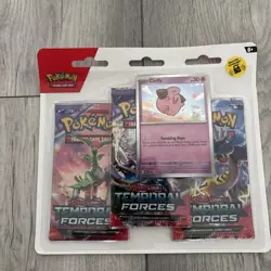 Pokemon TCG Scarlet Violet Booster Promo 3-Pack Temporal Forces Cleffa x4 - Image 2