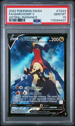FA/GARCHOMP V ASTRAL RADIANCE POKEMON SWSH ASTRAL RADIANCE 2022 TG23 PSA 10 - Image 2