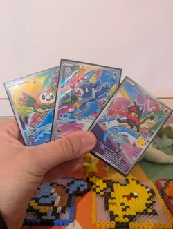 Pokemon First Partner Collection, Rowlet, Litten and Popplio Set, pack fresh MC - Image 1