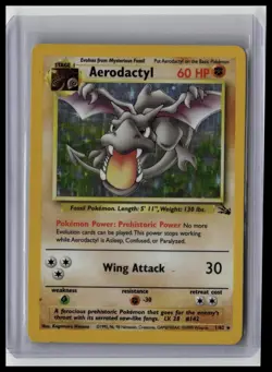 Aerodactyl - Fossil 1/62 Unlimited Rare Holo Pokemon TCG - Image 1