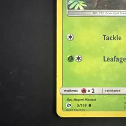 Pokemon TCG | Sun & Moon Base Set - Rowlet Holo 9/149 - excellent condition - Image 2