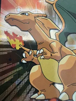 1999 Topps #06 Charizard Holo Foil TV Animation Series 1 Pokemon Black Logo - Image 5