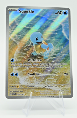 Pokemon TCG Scarlet & Violet 151 Squirtle 170/165 Illustration Rare LP Condition - Image 1