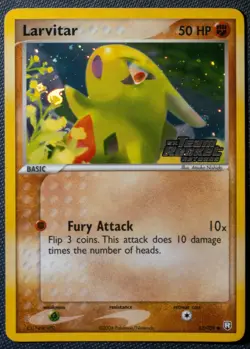 Larvitar 62/109 Reverse Holo Stamped - Pokemon TCG, EX Team Rocket Returns, 2004 - Image 1