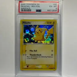 2005 Pikachu 60/106 Emerald Reverse Holo Stamped PSA 6 - Image 1