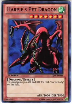 Harpie's Pet Dragon LCJW-EN086 Yugioh TCG Ultra Rare NM - Image 1