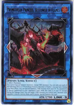 Promethean Princess, Bestower of Flames (UR) RA03-EN050 Yugioh TCG Ultra Rare LP - Image 1