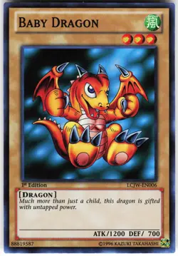 Baby Dragon LCJW-EN006 Yugioh TCG 1st Ed Super Rare VLP - Image 1