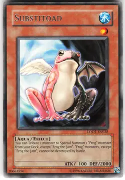 Substitoad LODT-EN028 Yugioh TCG Rare NM - Image 1
