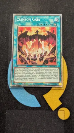 RA05-EN070 Crimson Gaia Starlight Rare 1st Ed YuGiOh - Image 1