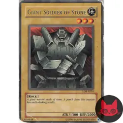 Yugioh Giant Soldier of Stone LOB-E054 Rare HP - Image 1
