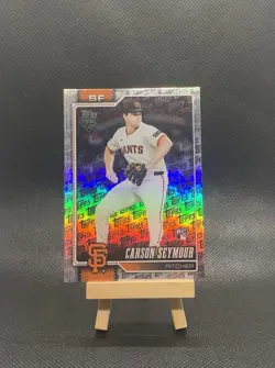 2026 Topps Series 1 Fanatics Exclusive Logo Foil #112 Carson Seymour Giants - Image 1