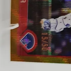 2025 Topps Chrome Update Justin Turner Gold Wave Refractor /50 Chicago Cubs - Image 4