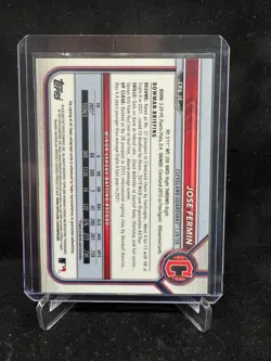 2022 Bowman Chrome Prospect Autographs Gold Shimmer Refractor Jose Fermin /50 - Image 2