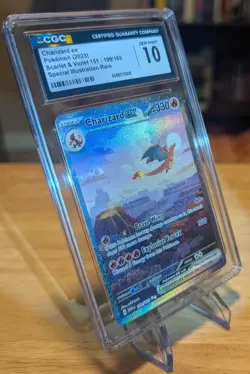 CGC 10 GEM MINT Charizard ex 199/165 Sv: Scarlet & Violet 151 Holo - Image 2