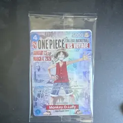 Bandai Namco One Piece CCG Monkey D. Luffy US Voyage Promo Card - Image 1
