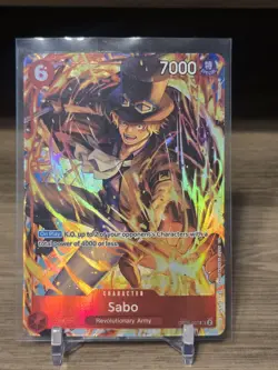 One Piece Sabo OP05-007 Alternative Art SR English Edition NM Condition - Image 1