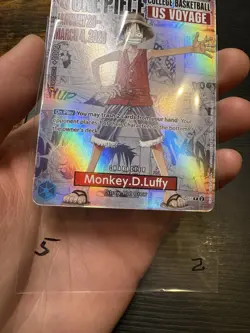 One Piece College Basketball US Voyage Monkey D. Luffy Trading Card 2026 - Image 3