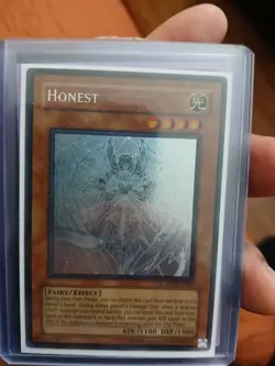 Yugioh Honest LODT-EN001 Ghost Rare Unlimited Original Print Light of Destructio - Image 1
