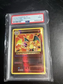 2016 Pokemon XY Charizard 11/108 Evolutions Reverse Holo Foil PSA 9 - Image 1