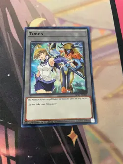YUGIOH - ALEXIS & CYBER ANGEL DAKINI TOKEN - SUPER RARE - TKN5 - NM - Image 1