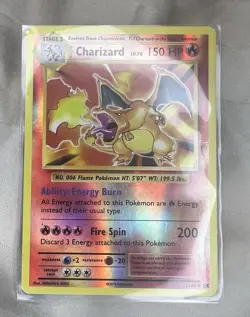 2016 Pokemon XY Evolutions Charizard 11/108 Reverse Holo - Image 1
