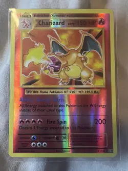 2016 Pokemon XY Evolutions Charizard 11/108 Reverse Holo - Image 2
