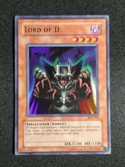 Yugioh Lord of D. SDK-041 Unlimited Super Rare HP/Damage - Image 1