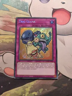 YUGIOH Trio Ojama BLMM-it010 Rara segreta 1stEd CHIBI alt Artwork nm - Image 1