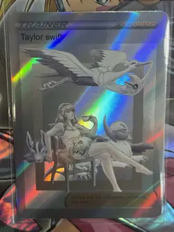 Pokemon Taylor Swift Lewd Anime Waifu Custom DIY Trainer Art Pokemon card - Image 1
