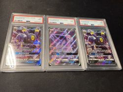 (3 PSA SLABS!!) 2017 SUN AND MOON UMBREON AND ESPEON PSA 9 POKEMON CARD - Image 1