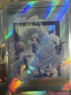 Pokemon Taylor Swift Anime Waifu Custom DIY Trainer Art Pokemon card - Image 1