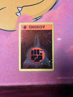 Fighting Energy Reverse Holo League Promo 2000 WOTC Vintage Pokemon Card SWIRLS! - Image 1