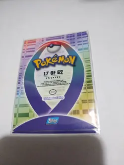 Topps Pokemon Johto Series 1 Sticker Chase Card #168 Ariados 17 of 62 Rare Gloss - Image 2