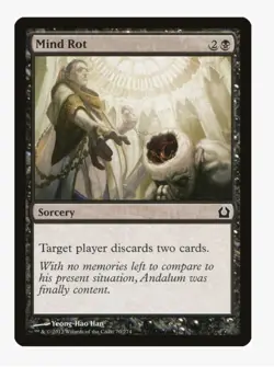 Mind Rot #70 Return To Ravnica (RTR) Magic Card in Protective Sleeve - Image 1