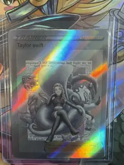Pokemon Taylor Swift Lewd Anime Waifu Custom DIY Trainer Art Pokemon card - Image 1