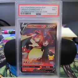 Pokemon Lance's Charizard V SWSH133 SWSH: Sword & Shield Promo Card PSA 9 MINT - Image 1