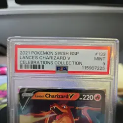 Pokemon Lance's Charizard V SWSH133 SWSH: Sword & Shield Promo Card PSA 9 MINT - Image 3